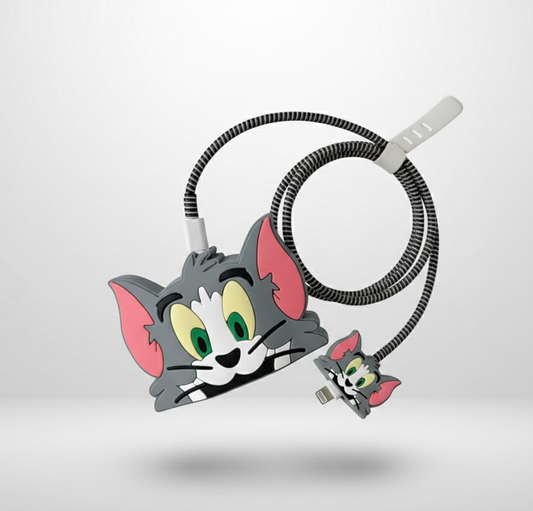 Iphone Charger Case Cover - Tom - 4 Piece Set (With Wire Protector)